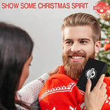 Beard Brush & Comb Set for Men's Care | Christmas Giveaway Mustache Scissors | Gift Box & Travel Bag | Best Bamboo Grooming Kit to Distribute Balm or Oil for Growth & Styling | Adds Shine & Softness - wooelnet