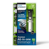 Philips Norelco Multigroom Series 7000, Men's Grooming Kit with Trimmer for Beard, Head, Body, and Face - No Blade Oil Needed, MG7750/49 - wooelnet