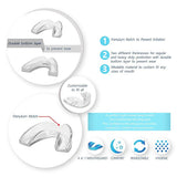 The ConfiDental - Pack of 5 Moldable Mouth Guard for Teeth Grinding Clenching Bruxism, Sport Athletic, Whitening Tray, Including 3 Regular and 2 Heavy Duty Guard (3 (lll) Regular 2 (II) Heavy Duty) - wooelnet