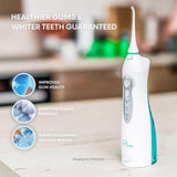 AquaSonic Aqua Flosser - Professional Cordless Oral Irrigator with 4 Tips and Travel Bag, IPX7 Waterproof with 3 Modes - wooelnet