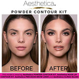 Aesthetica Cosmetics Contour and Highlighting Powder Foundation Palette/Contouring Makeup Kit; Easy-to-Follow, Step-by-Step Instructions Included - wooelnet