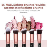 BS-MALL Makeup Brushes Premium Synthetic Foundation Powder Concealers Eye Shadows Makeup 14 Pcs Brush Set, Rose Golden, 1 Count - wooelnet