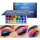 Beauty Glazed High Pigmented Makeup Palette Easy to Blend Color Fusion 39 Shades Metallic and Shimmers Eyeshadow Sweatproof and Waterproof Eye Shadows - wooelnet