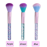EBANKU 3Pcs Soft Nail Art Dust Remover Powder Brush Cleaner for Acrylic and Makeup Powder Blush Brushes Nail Art Tools - wooelnet