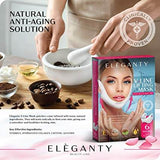 Eleganty V-line Lifting Mask 6pcs Pack Double Chin Reducer Face Contour Neck Jaw Lifting Gel Patch Wrinkle Anti Aging Skin Care Collagen Chin Up Firming and Slimming Treatment for Women and Men - wooelnet