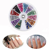 JOYJULY Nail Art Kit includes 30 Striping tape & 4Pcs Striping Roller Box & 12 Colors Rhinestones & 5pcs Dotting Pen & 15pcs Brush Set - wooelnet