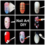 JOYJULY Nail Art Kit includes 30 Striping tape & 4Pcs Striping Roller Box & 12 Colors Rhinestones & 5pcs Dotting Pen & 15pcs Brush Set - wooelnet