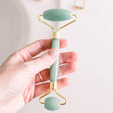 Jade Roller for Face - Face & Neck Massager for Skin Care, Facial Roller to Press Serums, Cream and Oil Into Skin, Lymphatic Drainage Massager Skin Care Tool, Eye Massager and Neck Roller (1 Pack) - wooelnet