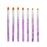 Kalolary 5PCS Nail Art Point Drill Drawing Brush Pen Manicure Care Tool Dual-Ended Acrylic Nail Art Liner Brushes Nail Art Design Dotting Pen Tools Nails Art Tips Design Set for Home DIY and Salon - wooelnet