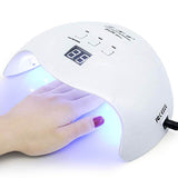 LED Nail Lamp, LKE Nail Dryer 40W Gel Nail Polish LED UV Light with 3 Timers Professional Nail Art Tools Accessories White - wooelnet