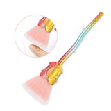 Nail Art Dust Remover Brush, Soft Cosmetic Nail Art Dust Remover Brush Powder Cleaner Manicure Tools for Makeup or Nail Arts - wooelnet