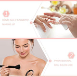 Nail Art Dust Remover Brush, Soft Cosmetic Nail Art Dust Remover Brush Powder Cleaner Manicure Tools for Makeup or Nail Arts - wooelnet