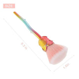 Nail Art Dust Remover Brush, Soft Cosmetic Nail Art Dust Remover Brush Powder Cleaner Manicure Tools for Makeup or Nail Arts - wooelnet