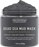 New York Biology Dead Sea Mud Mask for Face and Body - All Natural - Spa Quality Pore Reducer for Acne, Blackheads and Oily Skin - Tightens Skin for A Healthier Complexion - 8.8 oz - wooelnet