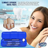 Professional Dental Hygiene Kit, Calculus Plaque Remover Set , Stainless Steel Tools, Tarter Scraper, Tooth Pick, Dental Scaler and Mouth Mirror Instruments. Hygienist Kit, Home Use Tools For Adults - wooelnet