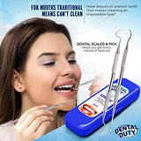 Professional Dental Hygiene Kit, Calculus Plaque Remover Set , Stainless Steel Tools, Tarter Scraper, Tooth Pick, Dental Scaler and Mouth Mirror Instruments. Hygienist Kit, Home Use Tools For Adults - wooelnet