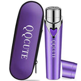 QQcute Facial Hair Removal for Women, Waterproof Facial Hair Remover Women's Painless Peach Fuzz Trimmer Shaver for Face Upper Lip Chin Cheeks - Purple - wooelnet
