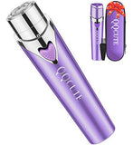 QQcute Facial Hair Removal for Women, Waterproof Facial Hair Remover Women's Painless Peach Fuzz Trimmer Shaver for Face Upper Lip Chin Cheeks - Purple - wooelnet
