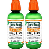 TheraBreath Fresh Breath Oral Rinse, Mild Mint, 16 Ounce Bottle (Pack of 2) - wooelnet